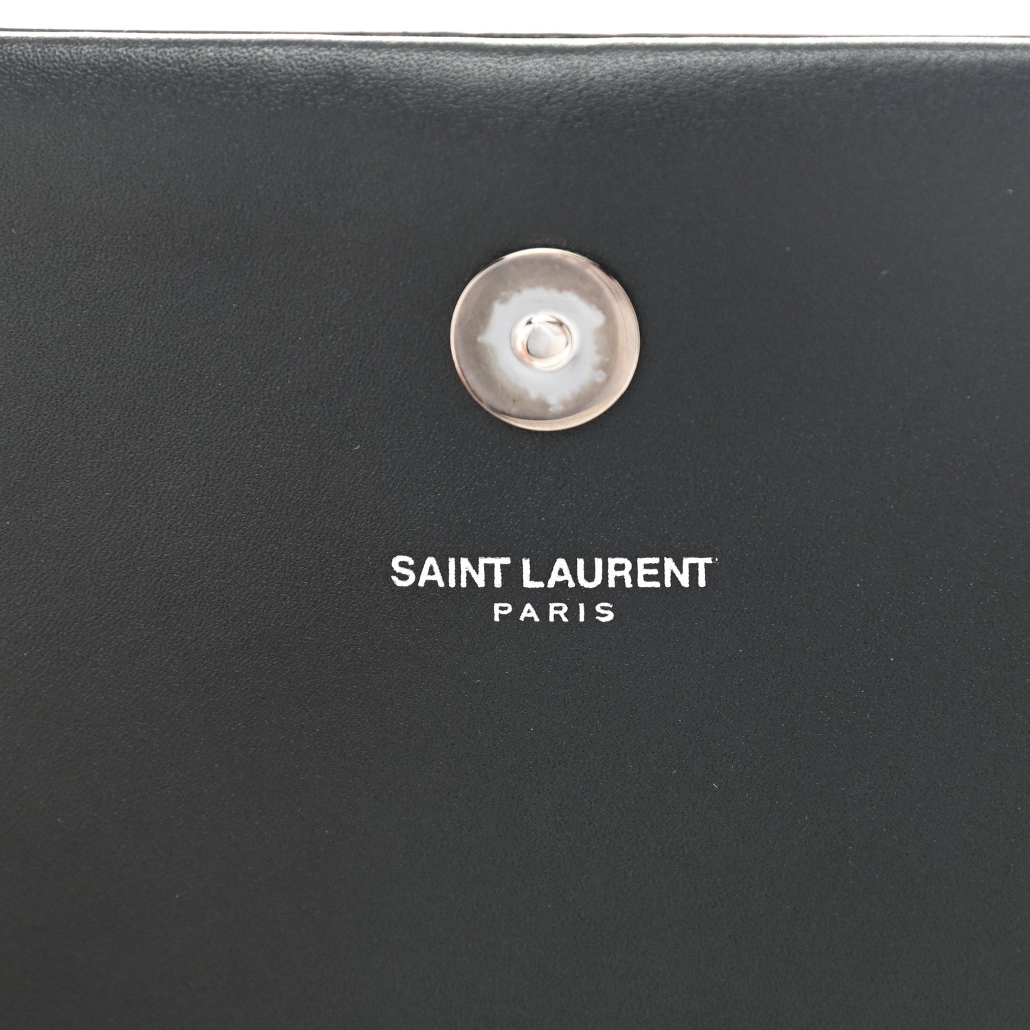 Saint Laurent Calfskin Classic Monogram Tassel Clutch Black 6 of 10