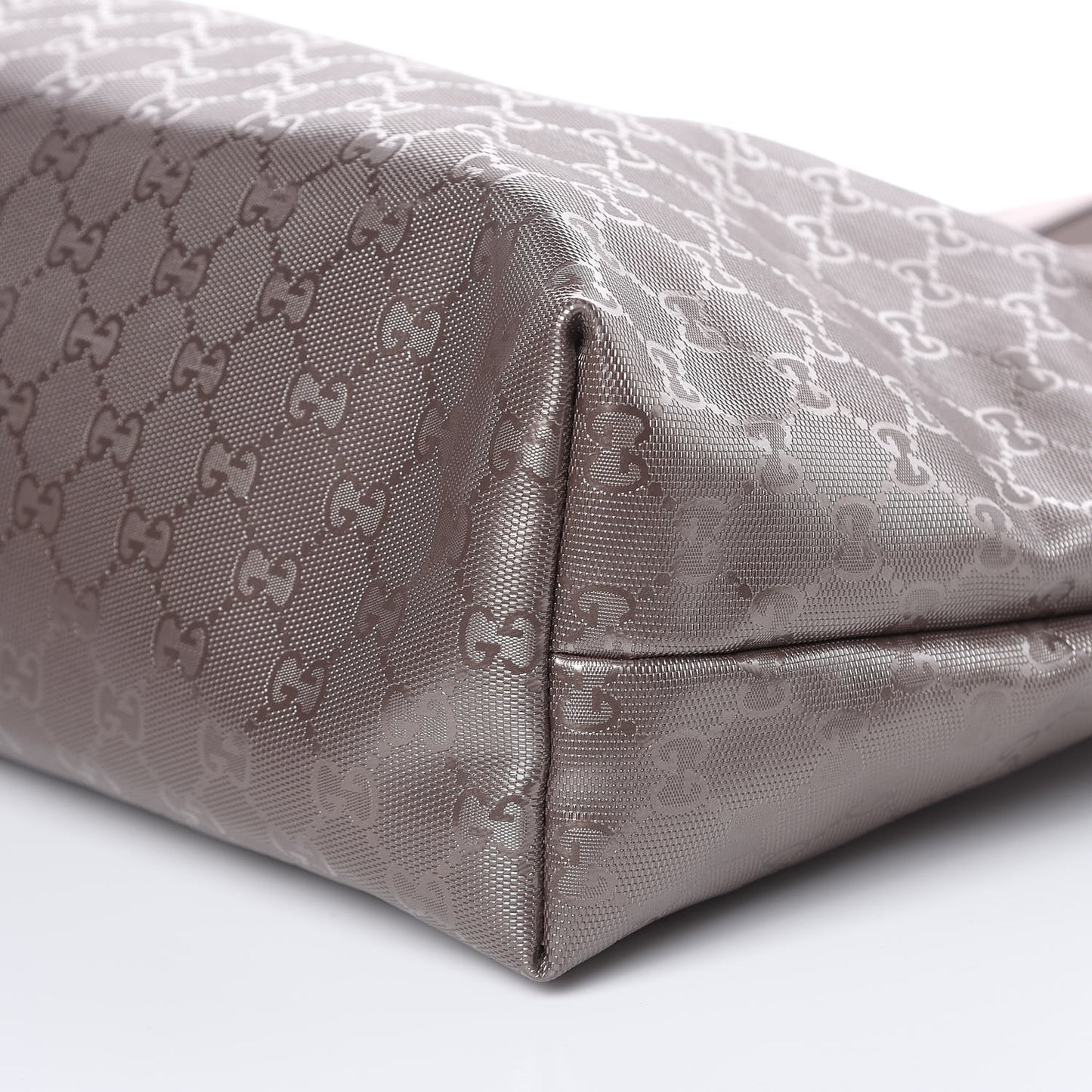Imprime Monogram Medium Zippered Shopping Tote Pewter