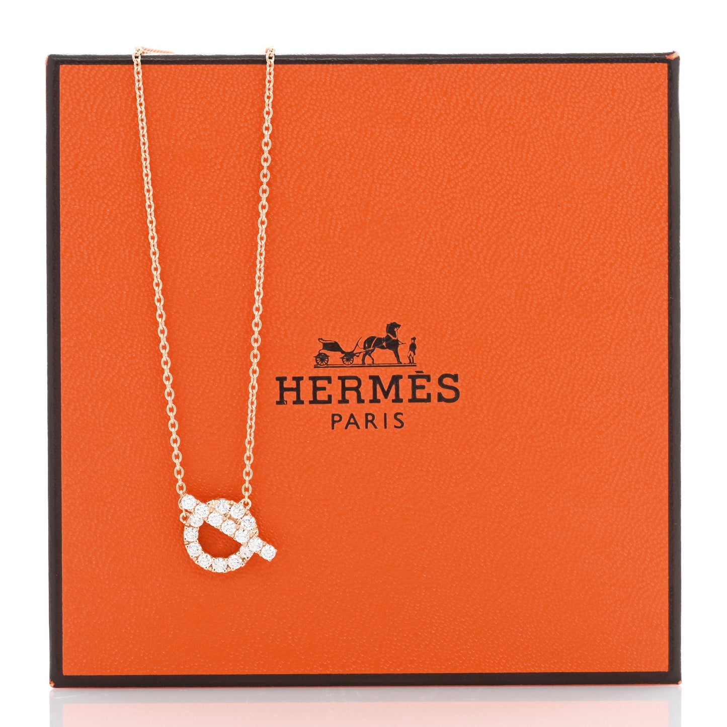 18K Rose Gold Diamond Finesse Pendant Necklace