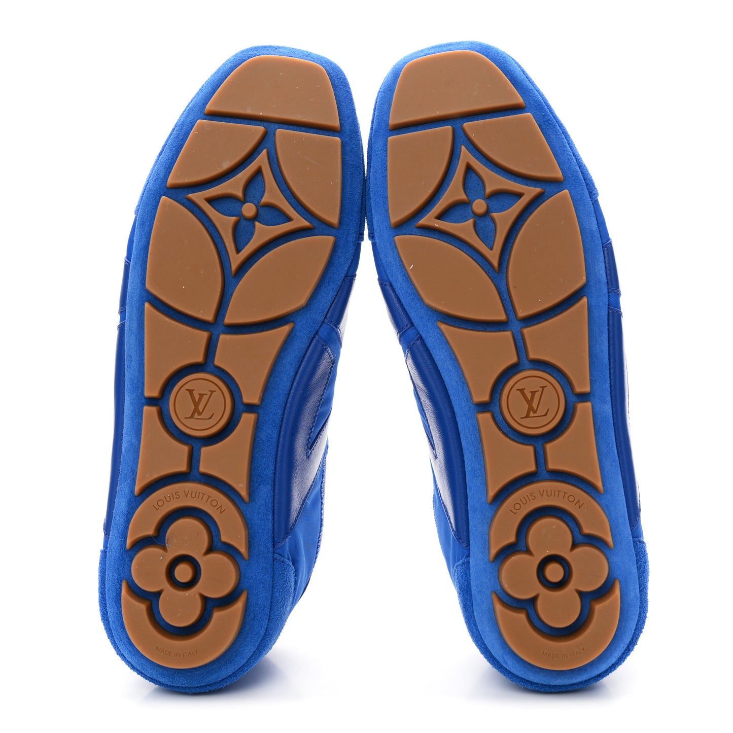 Suede Calfskin LV Sneakerina 39.5 Electric Blue