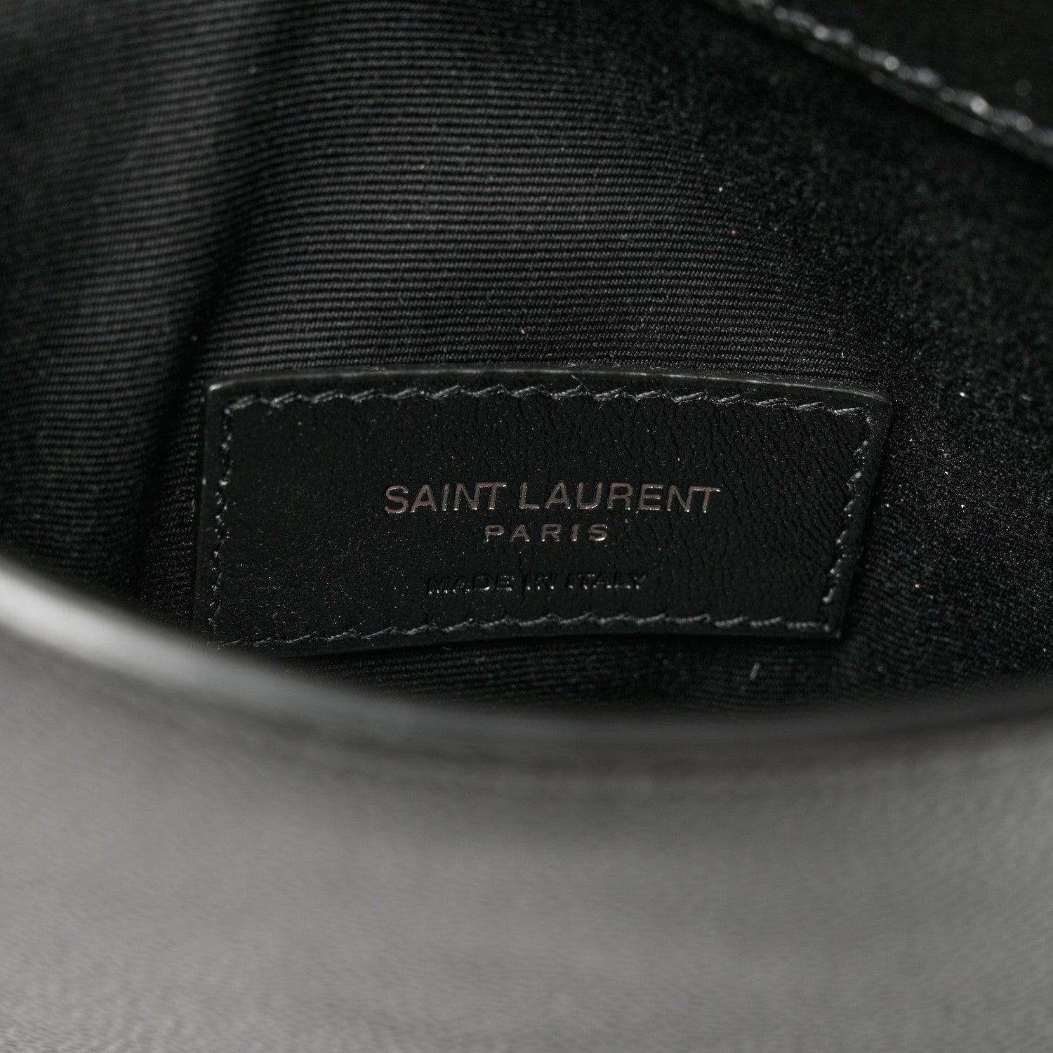 Saint Laurent Grain De Poudre Uptown Baby Pouch Black 6 of 7