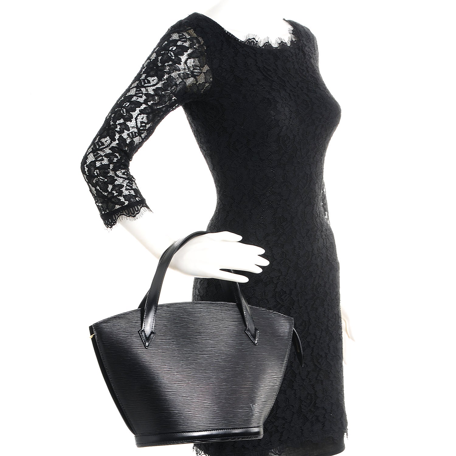 Louis Vuitton Epi Saint Jacques PM Black 2 of 8