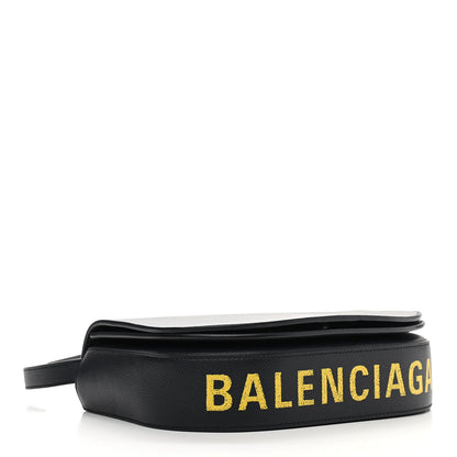 Balenciaga Signature Grained Calfskin Logo S Ville Day Bag Bleu Tempete Jaune 4 of 11