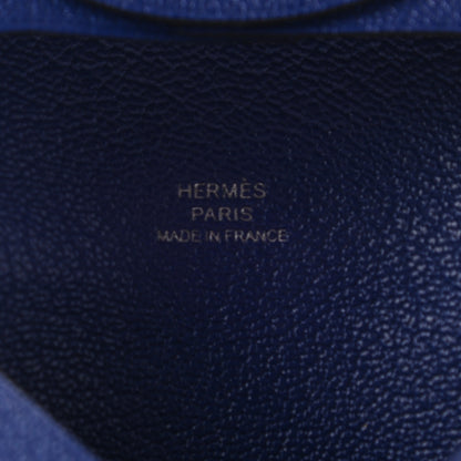 Hermes Chevre Mysore Bastia Coin Purse Bleu Electrique 6 of 7