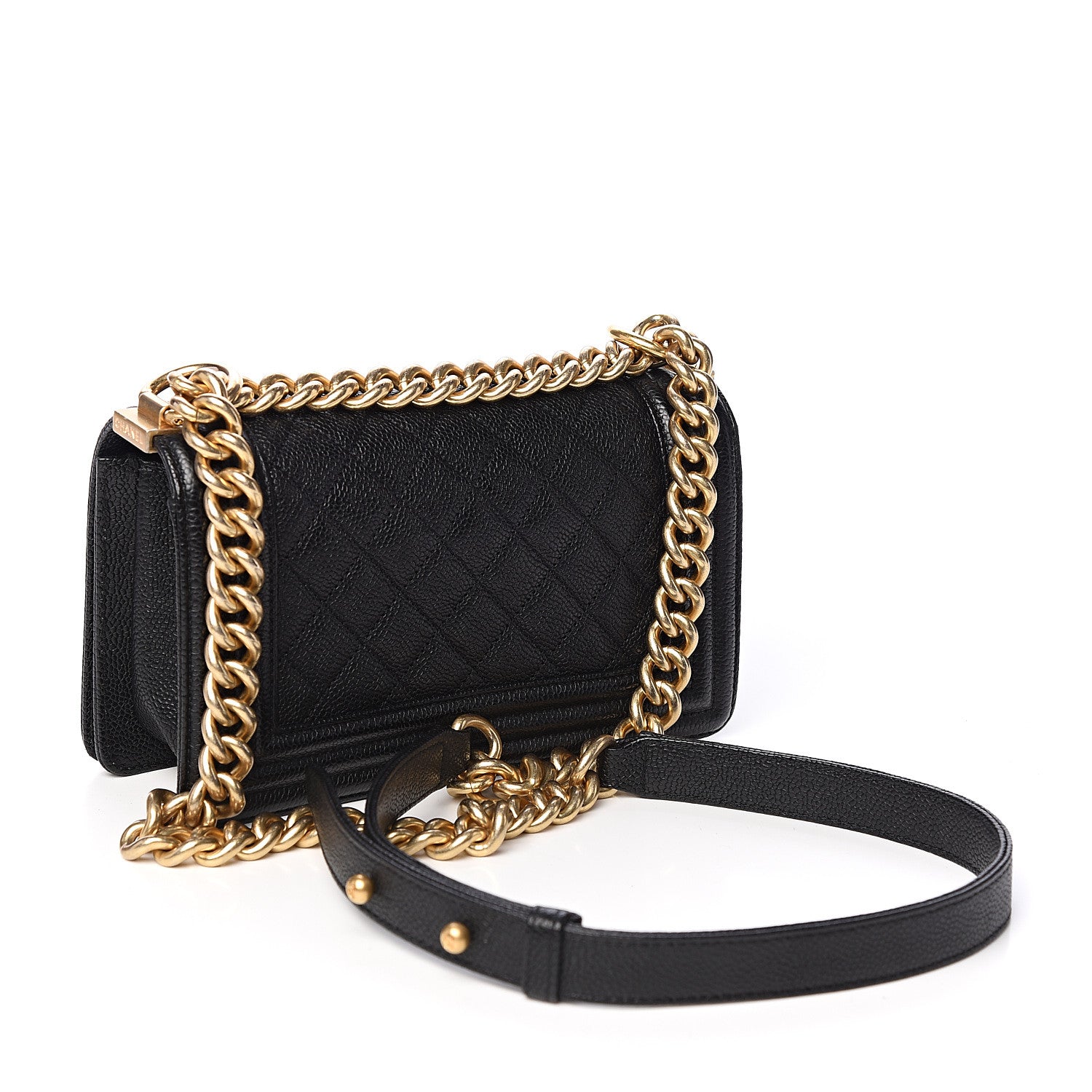 Chanel Caviar Quilted Small Boy Flap Black 2 of 9