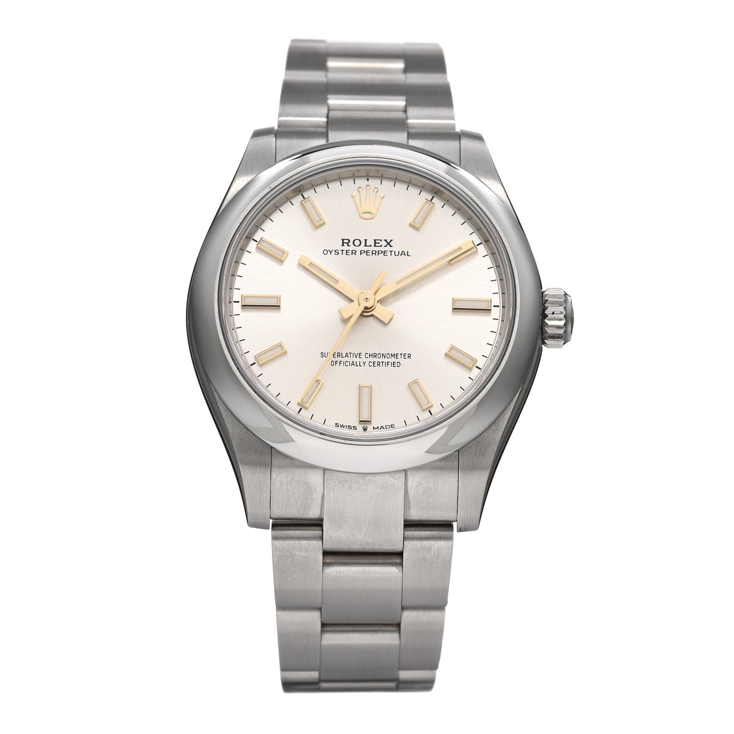 Rolex Stainless Steel 31mm Oyster Perpetual Watch Silver 277200 1 of 5