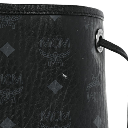 MCM Visetos Medium Liz Reversible Shopper Tote Black 12 of 15