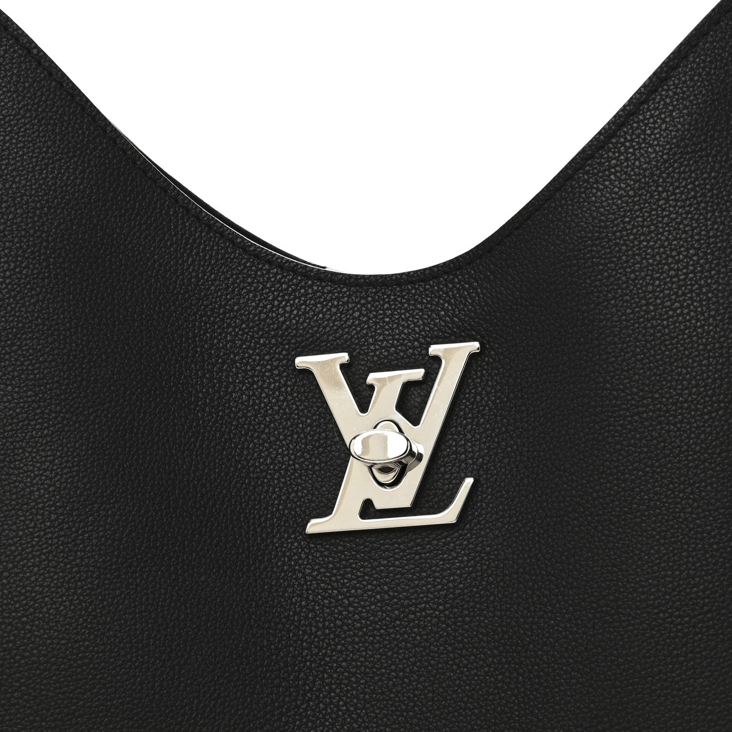 Calfskin Lockme Hobo Black