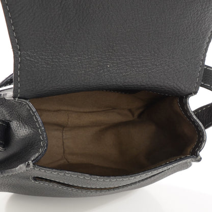 Chloe Calfskin Mini Marcie Round Crossbody Bag Black 5 of 9