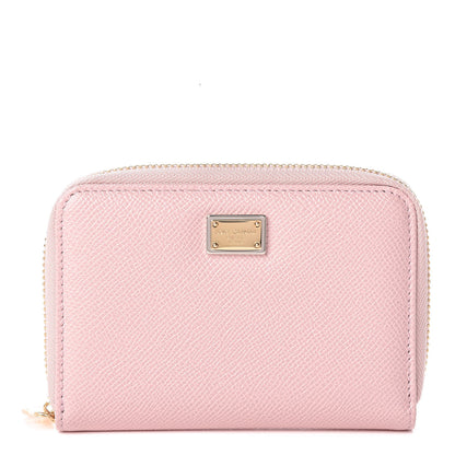 Dolce & Gabbana Dauphine Small Zip Around Wallet Pink 1 of 10