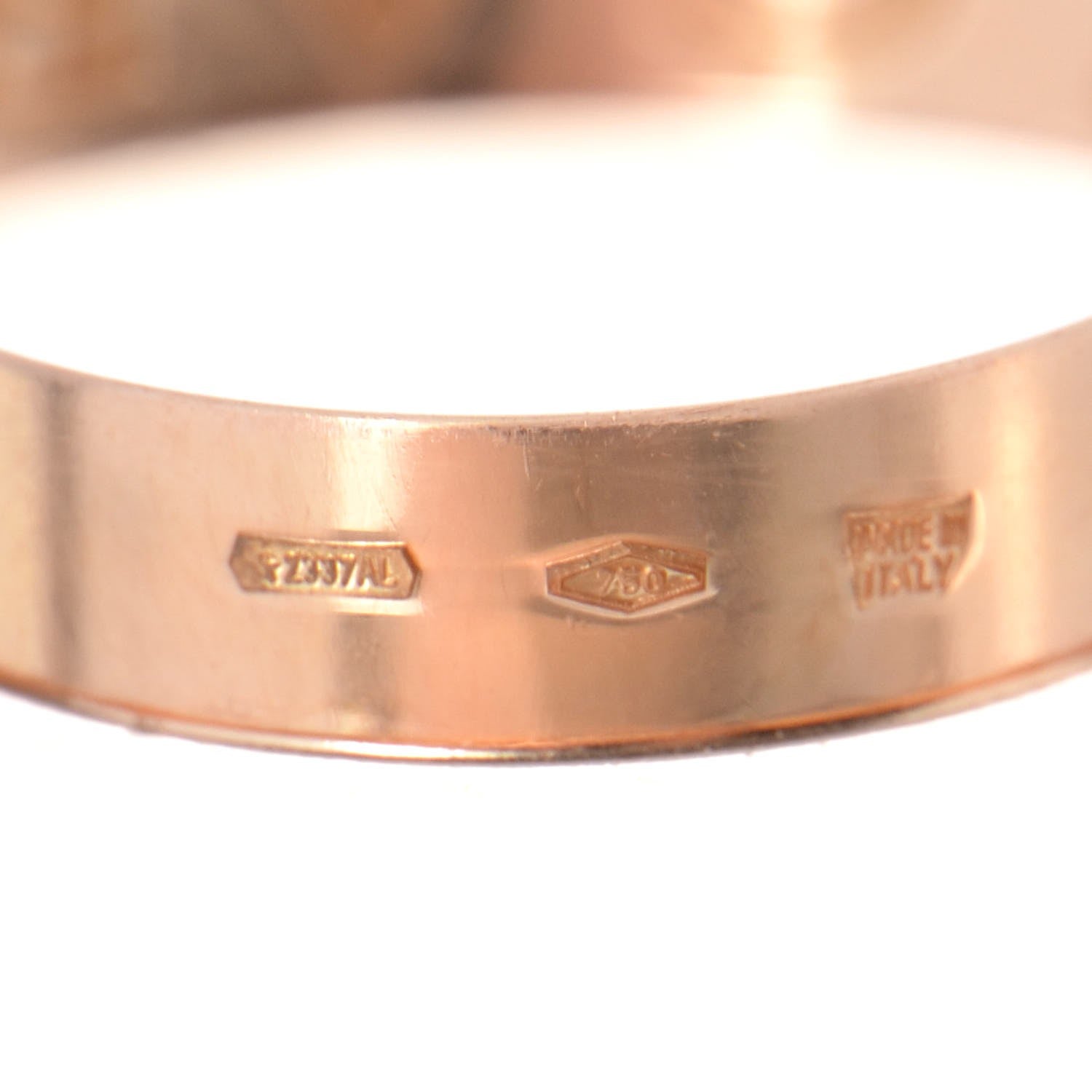 Bulgari 18K Rose Gold Diamond B.Zero1 Essential Band Ring 50 5.25 4 of 5