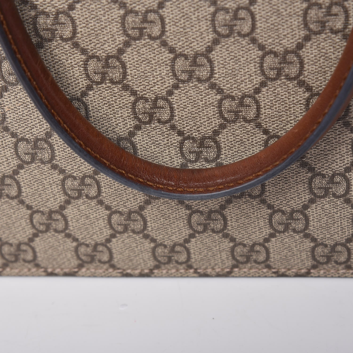 Gucci GG Supreme Monogram Small Top Handle Bag Beige Tuscany 14 of 18