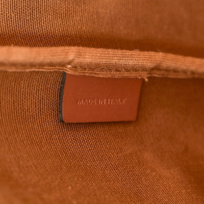 Celine Triomphe Canvas Calfskin Medium Bucket Bag Tan 7 of 12