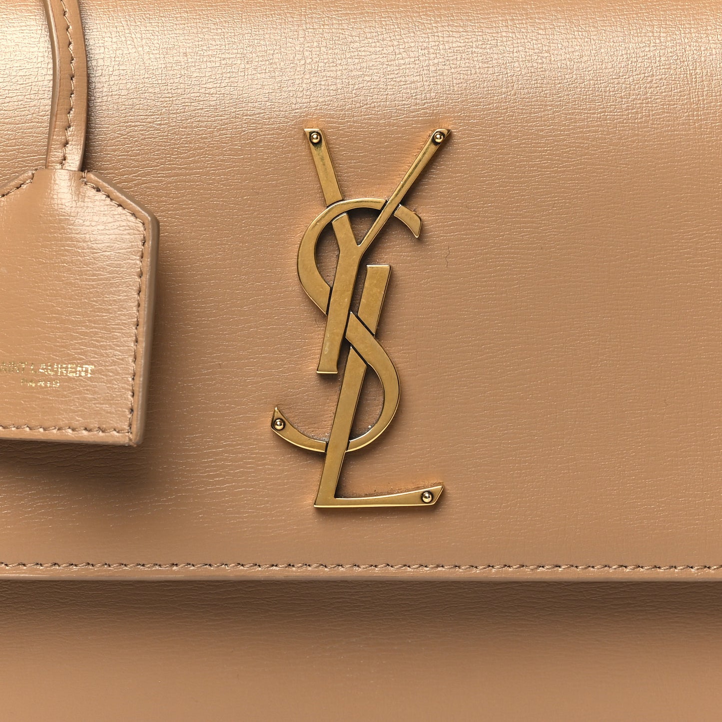 Calfskin Medium Monogram Sunset Natural Tan