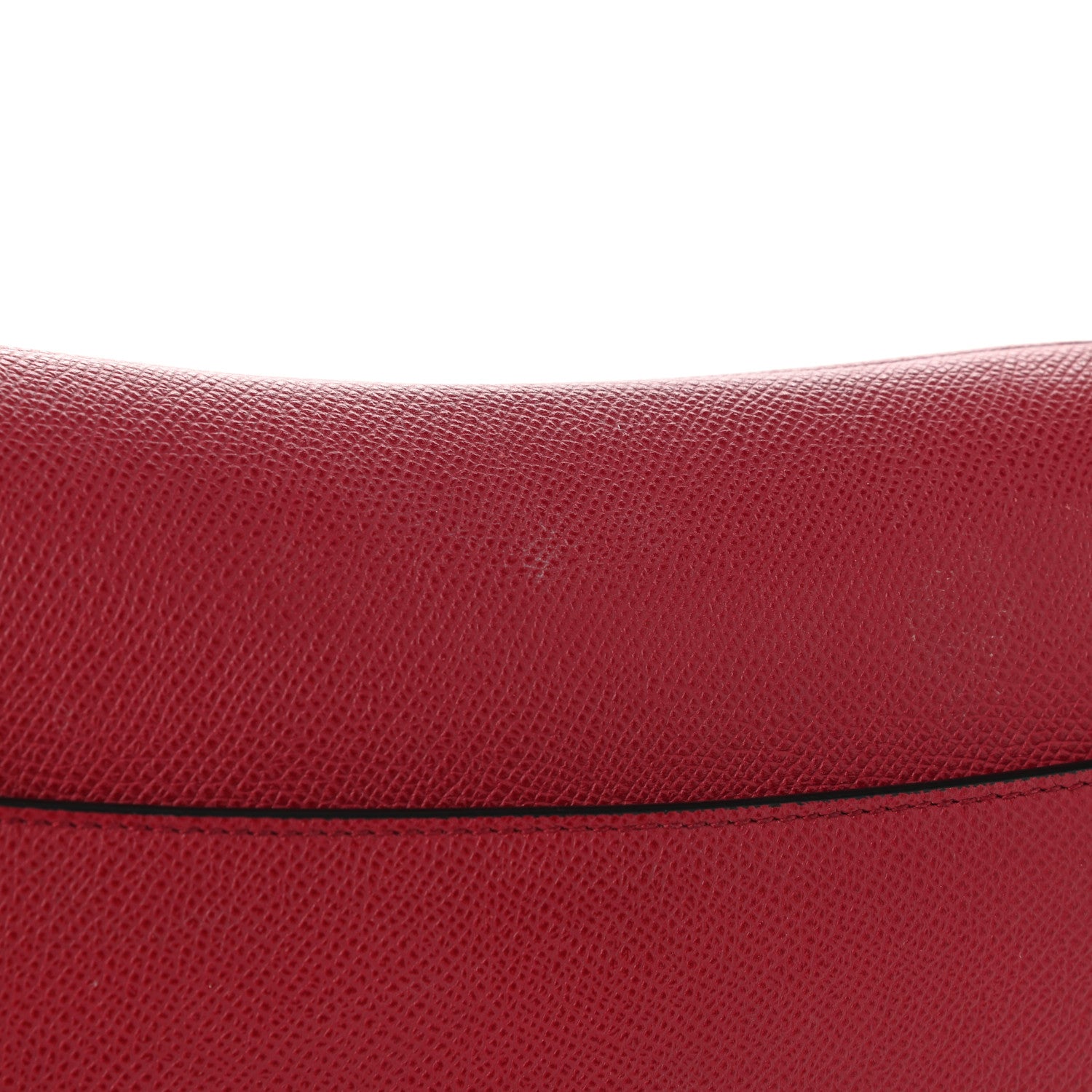 Christian Dior Grained Calfskin Saddle Bag Burgundy 11 of 14