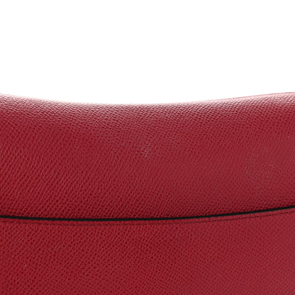 Christian Dior Grained Calfskin Saddle Bag Burgundy 11 of 14