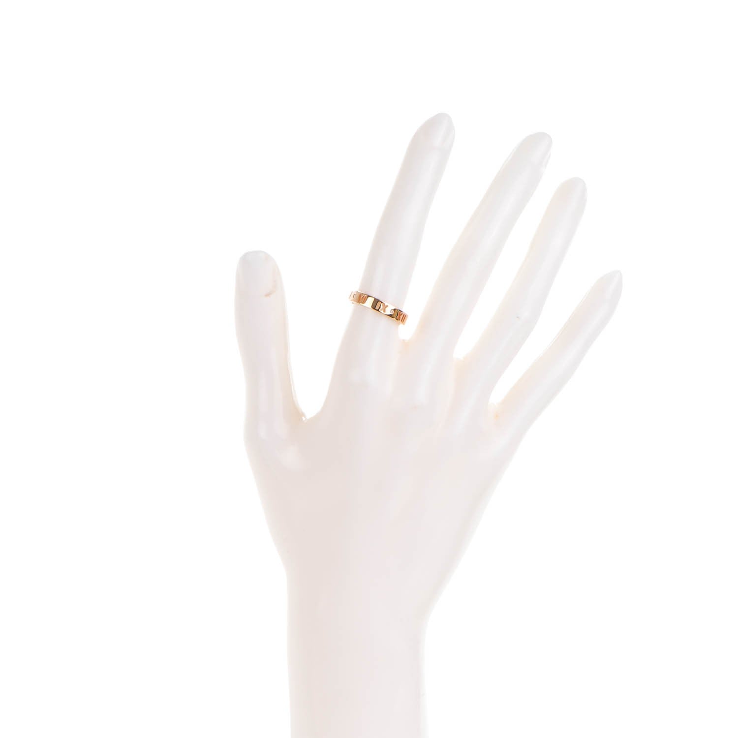 Tiffany 18K Rose Gold Diamond Atlas Pierced Ring 5.25 3 of 5