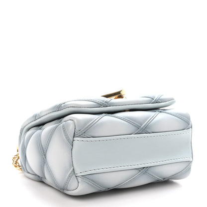 Louis Vuitton Lambskin Malletage Pico GO-14 Ecume Gray 4 of 9