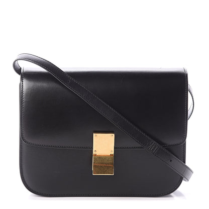 Celine Box Calfskin Medium Classic Box Flap Bag Black 1 of 7