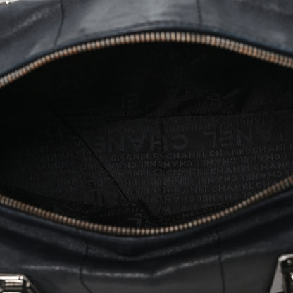 Chanel Lambskin Square Stitched Large Tote  Black 5 of 12