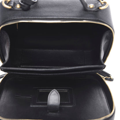 Chanel Caviar Quilted Large CC Filigree Vanity Case Navy 5 of 12