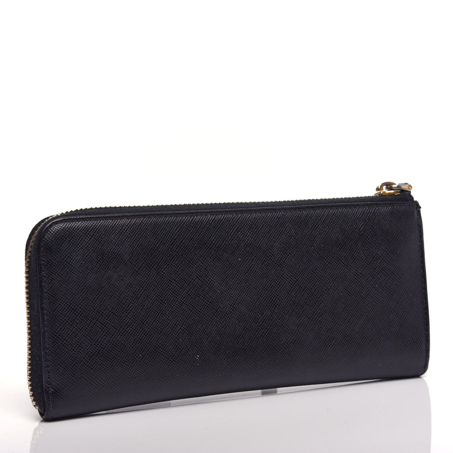 Saffiano Zip Around Wallet Black