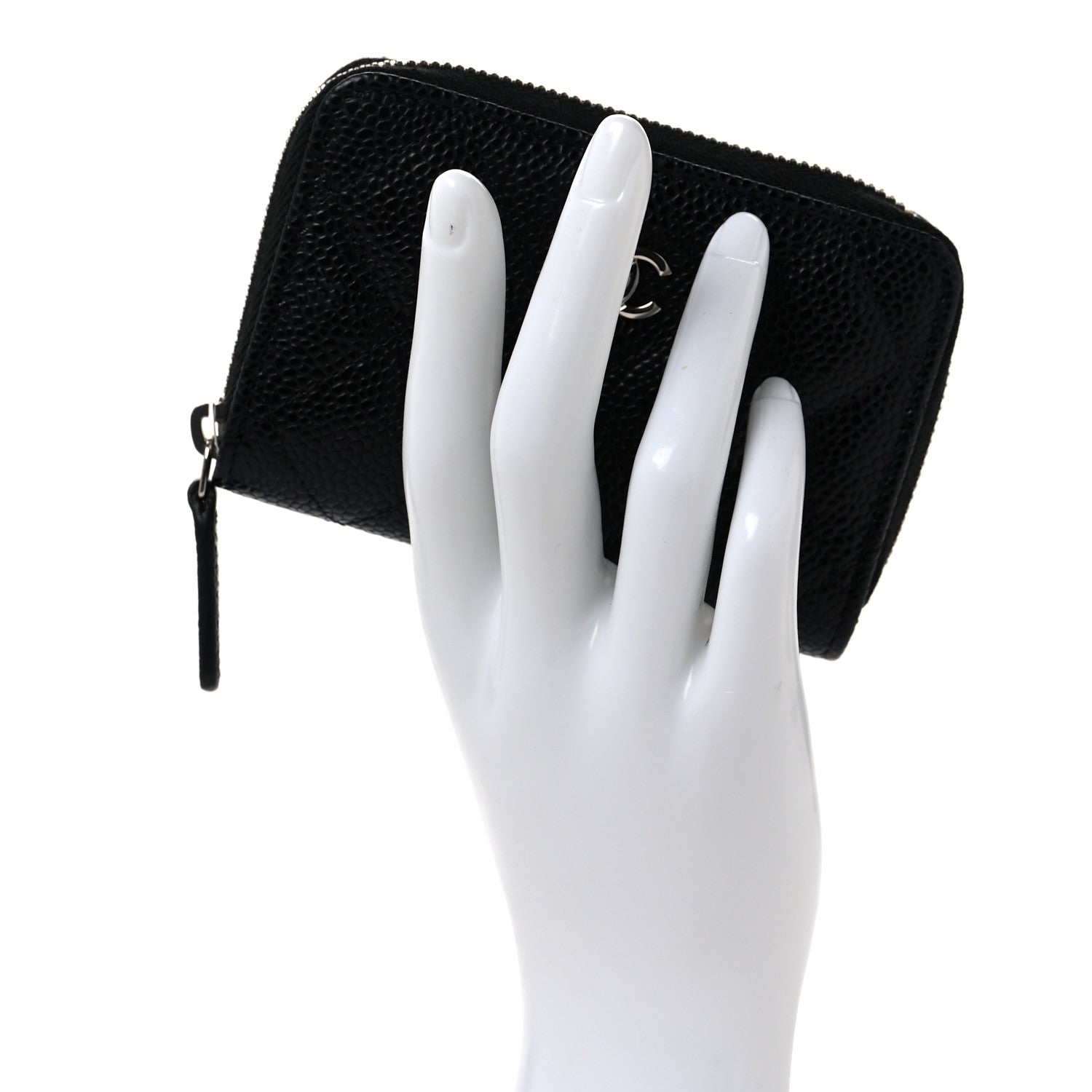 Chanel Caviar Quilted Classic Zipped Coin Purse Black 2 of 10