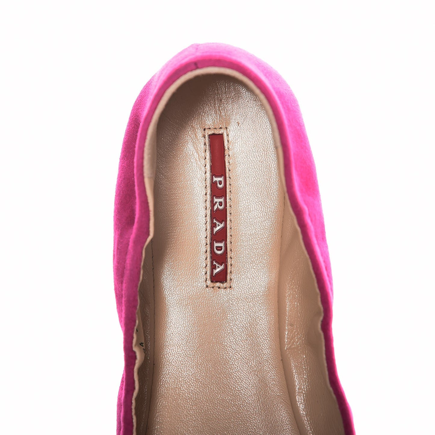 Suede Bow Toe Ballerina Flats 39.5 Peonia
