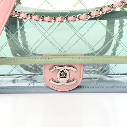 Chanel Lambskin PVC Quilted Mini Coco Splash Flap Blue Green 9 of 9