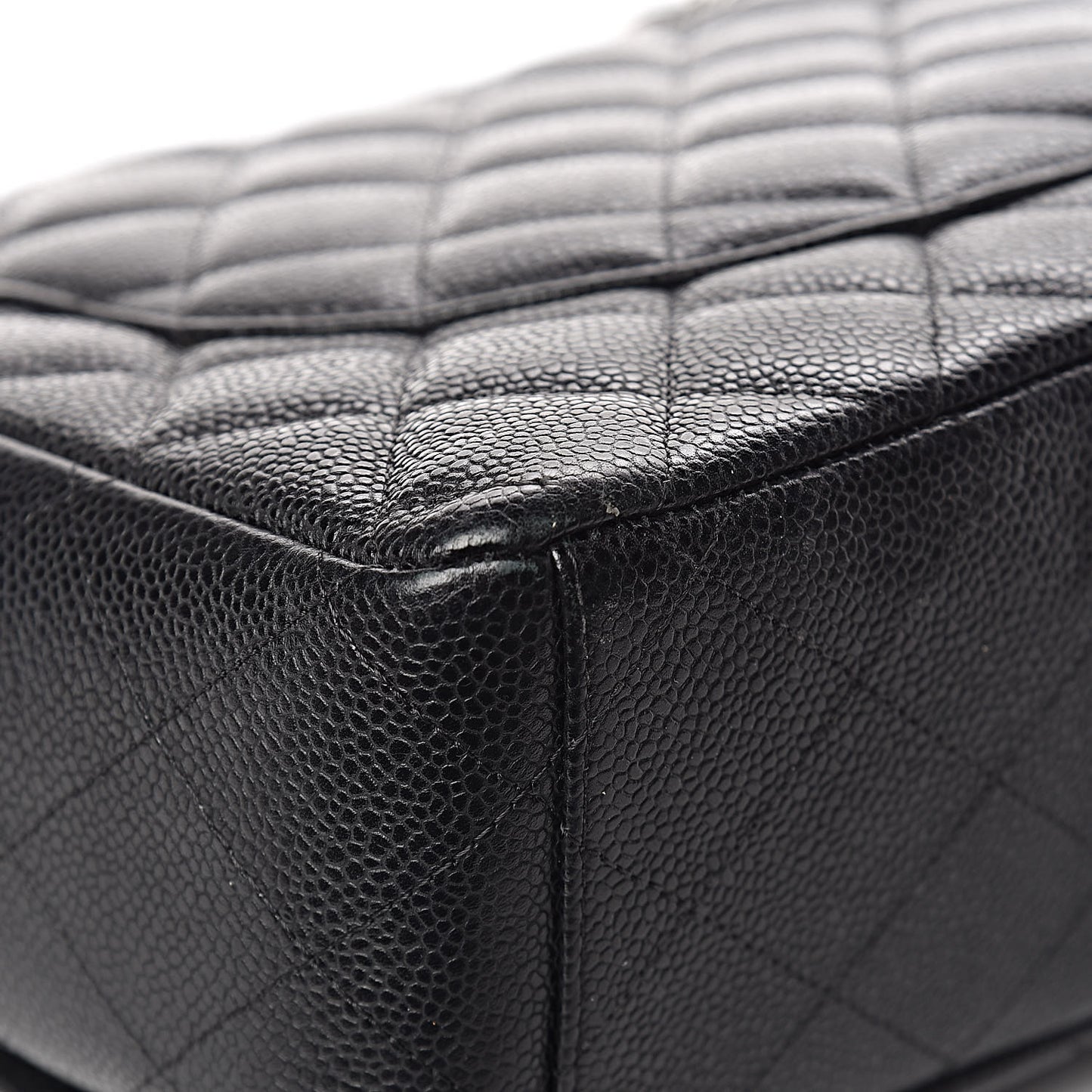Caviar Quilted Maxi Double Flap Black