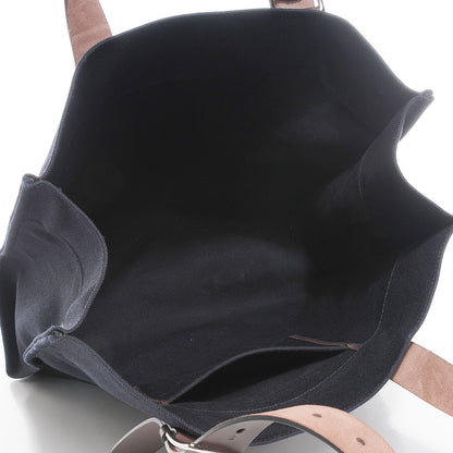 Hermes Canvas Calfskin Etriviere Shopping Tote Black 5 of 8
