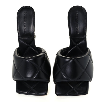 Bottega Veneta Nappa Quilted Rubber Lido Mule Sandals 36 Black 5 of 10