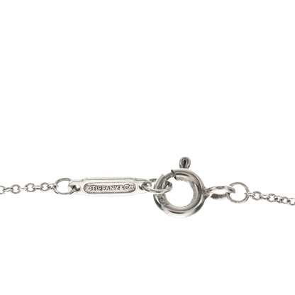 Tiffany Sterling Silver Diamond Envelope Pendant Necklace 6 of 7