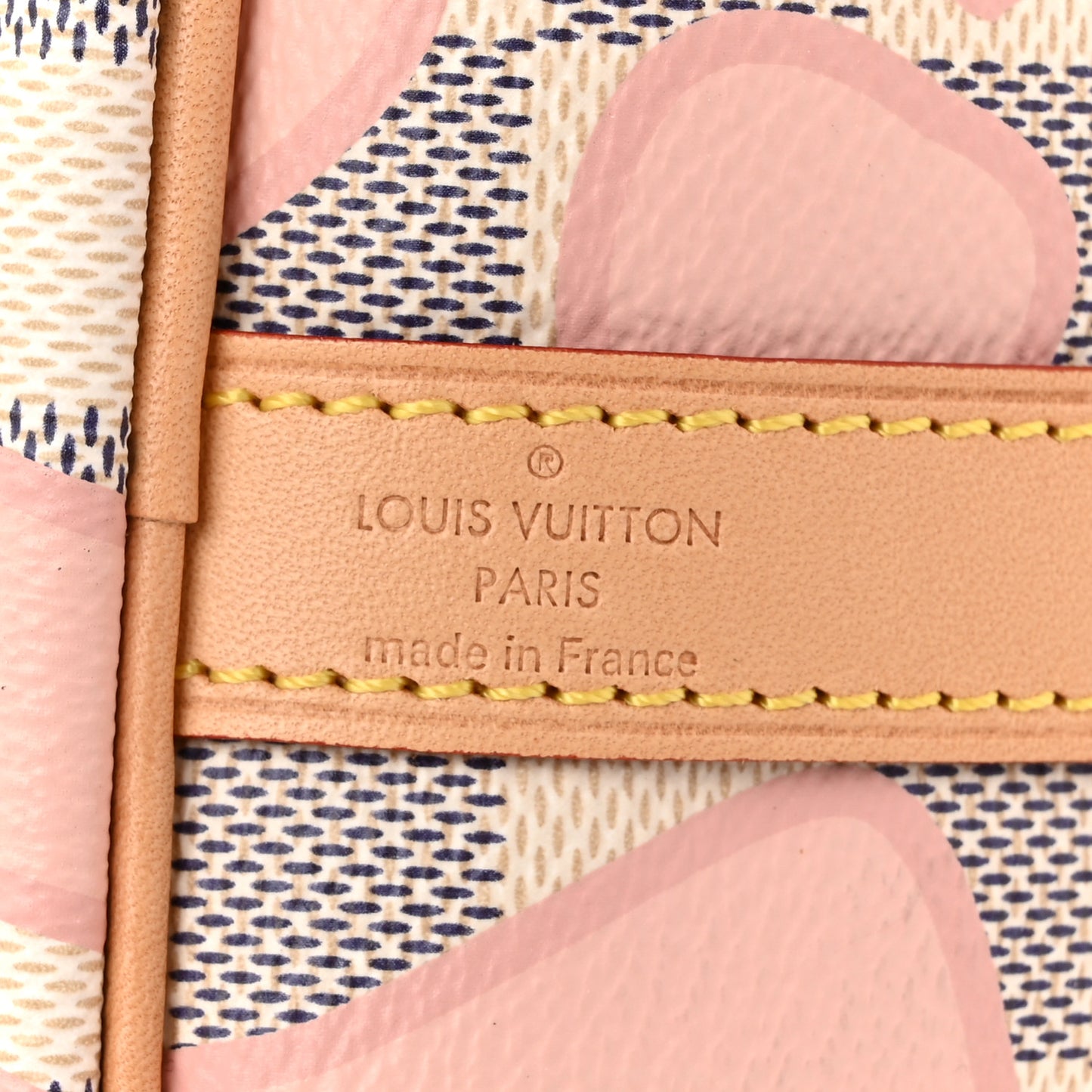 Damier Azur Tahitienne Speedy Bandouliere 30 Rose Ballerine