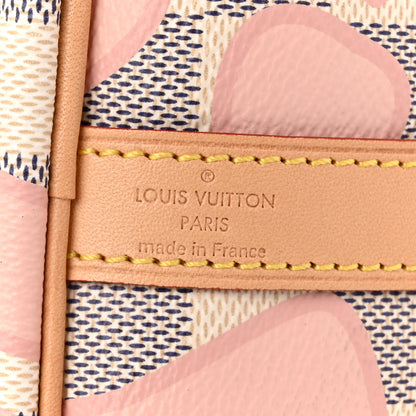 Louis Vuitton Damier Azur Tahitienne Speedy Bandouliere 30 Rose Ballerine 6 of 9