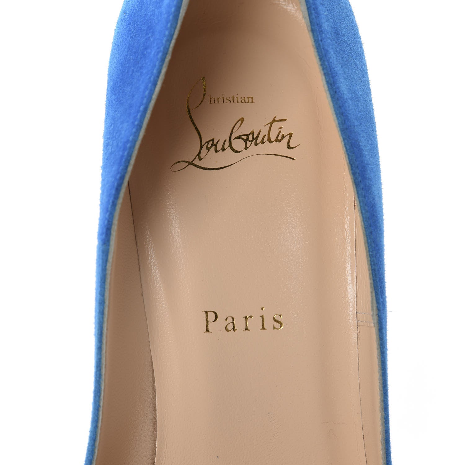 Christian Louboutin Veau Velours So Kate 120 Pumps 40 Egyptian Blue 7 of 9