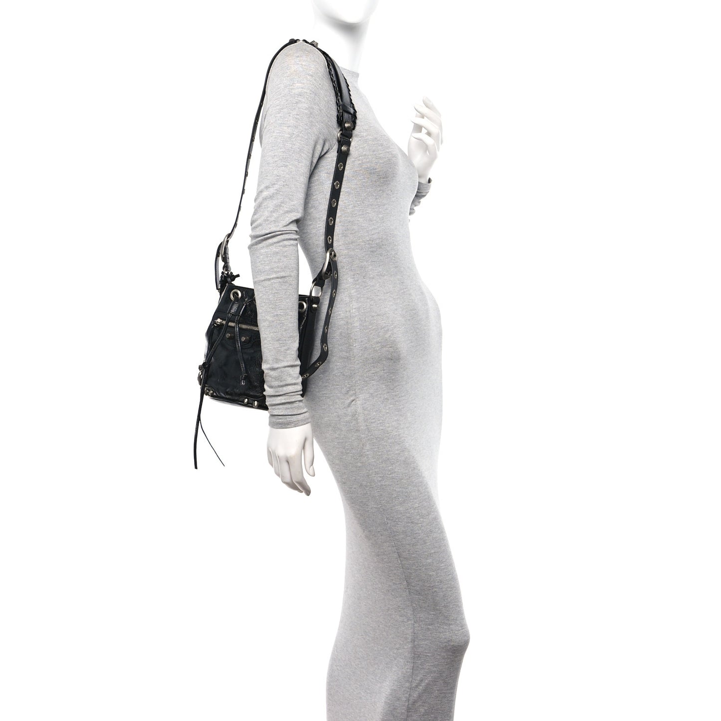 Agneau Arena Le Cagole Bucket Bag XS Black