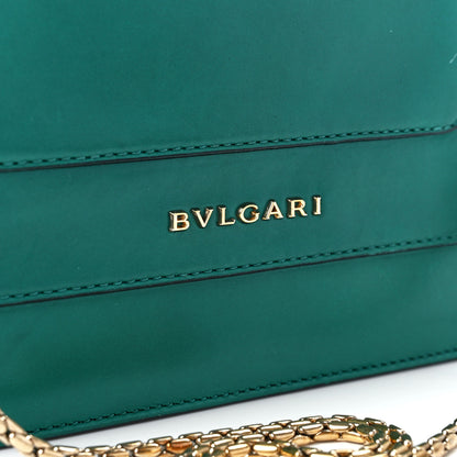 Bulgari Calfskin Serpenti Forever Shoulder Bag Emerald Green 9 of 13