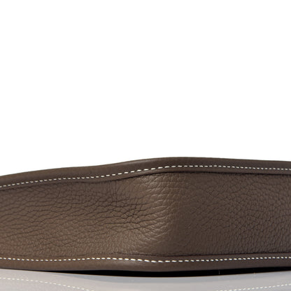 Hermes Taurillon Clemence Amazone Evelyne TPM Etoupe Bleu Indigo 7 of 8