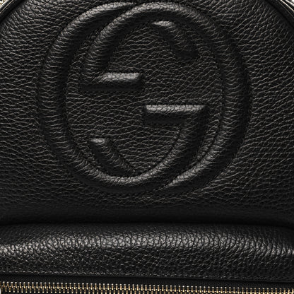 Gucci Pebbled Calfskin Soho Chain Backpack Black 8 of 11