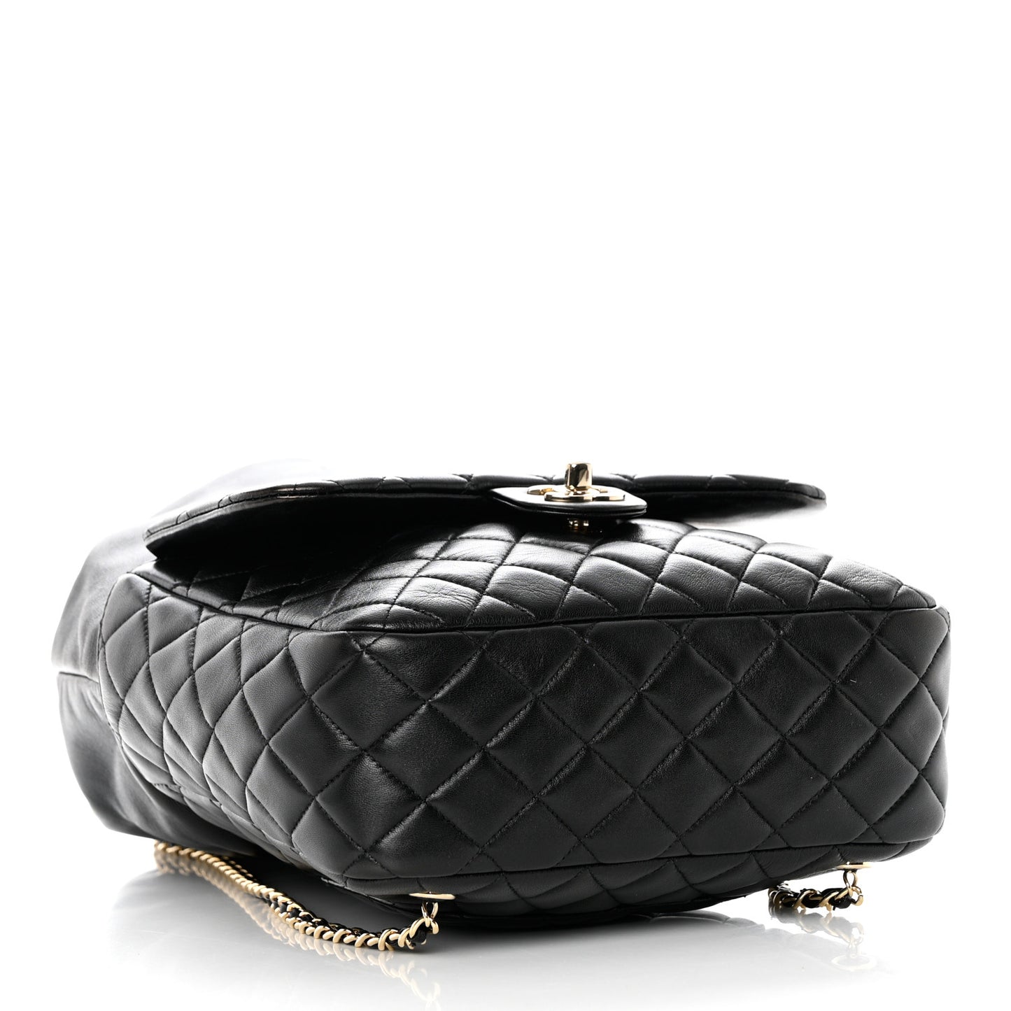 Lambskin Quilted Large In Seoul Backpack Black