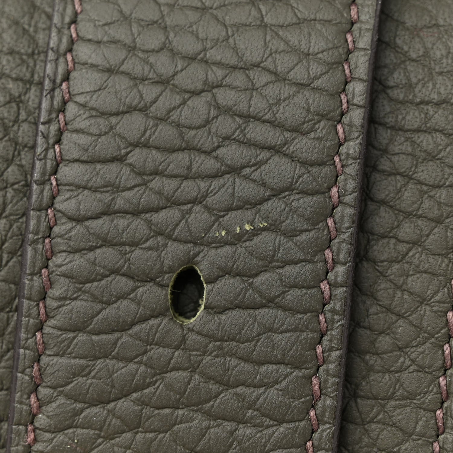 Hermes Taurillon Clemence Jypsiere 34 Vert De Gris 11 of 13