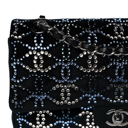 Chanel Velvet Crystal Medium Double Flap Black 11 of 12