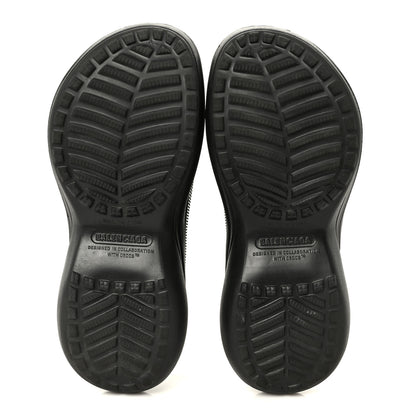 Balenciaga X CROCS Rubber Womens Mules 38 Black 6 of 10