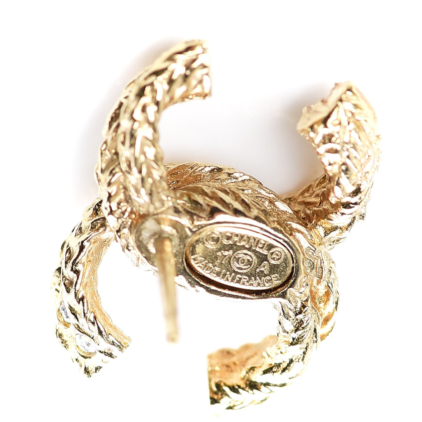 Twisted CC Earrings Gold