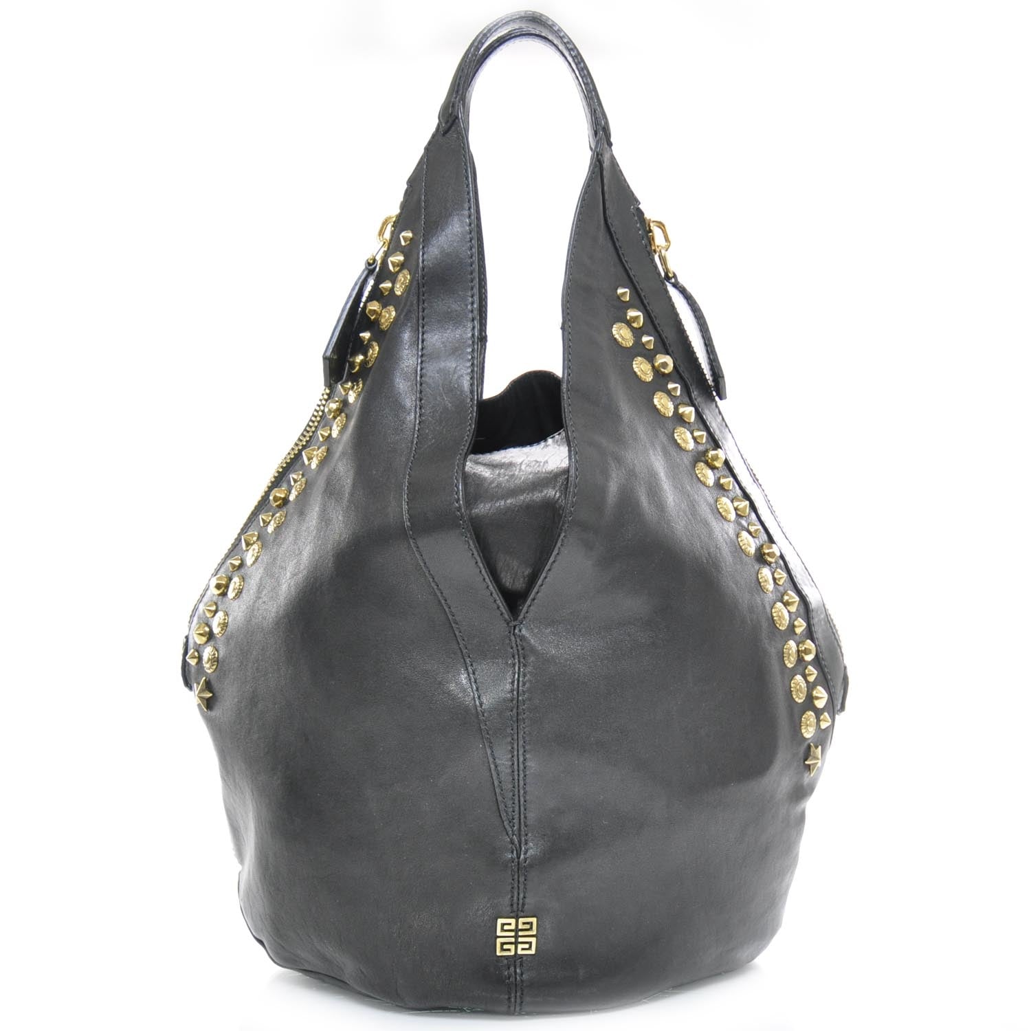 Givenchy Lambskin Studded Tinhan Hobo Black 1 of 9