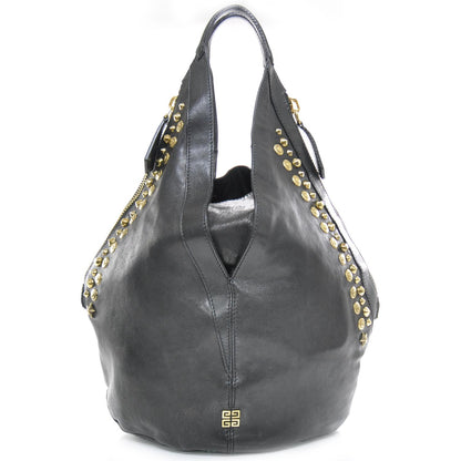 Givenchy Lambskin Studded Tinhan Hobo Black 1 of 9