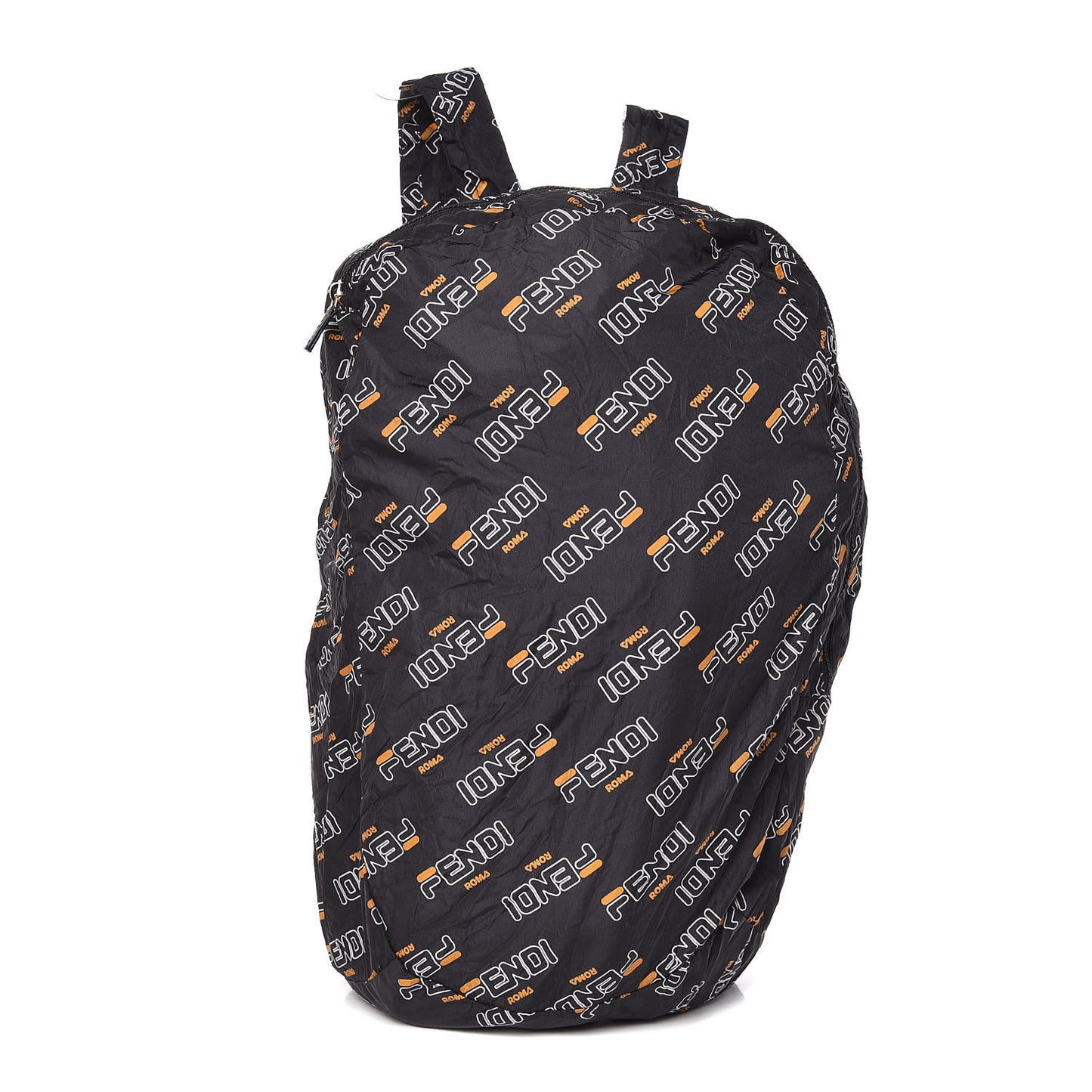 X FILA Calfskin Mania Backpack Help Bag Charm Black
