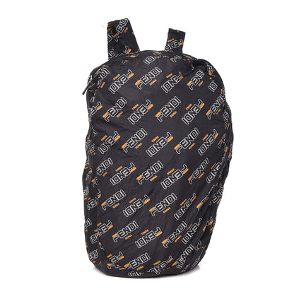 Fendi X FILA Calfskin Mania Backpack Help Bag Charm Black 3 of 12