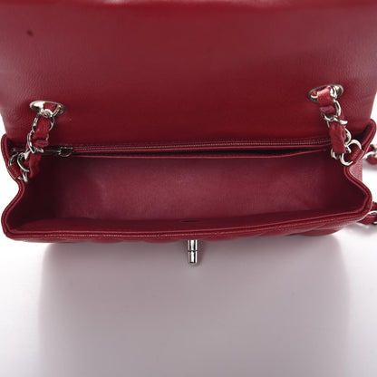 Chanel Caviar Quilted Mini Rectangular Flap Red 5 of 8